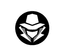 White hat hacker icon